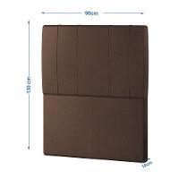 Cabeceira Estofada Solteiro 90 Cm Venus Corino - Skybox Cor Marrom - 3