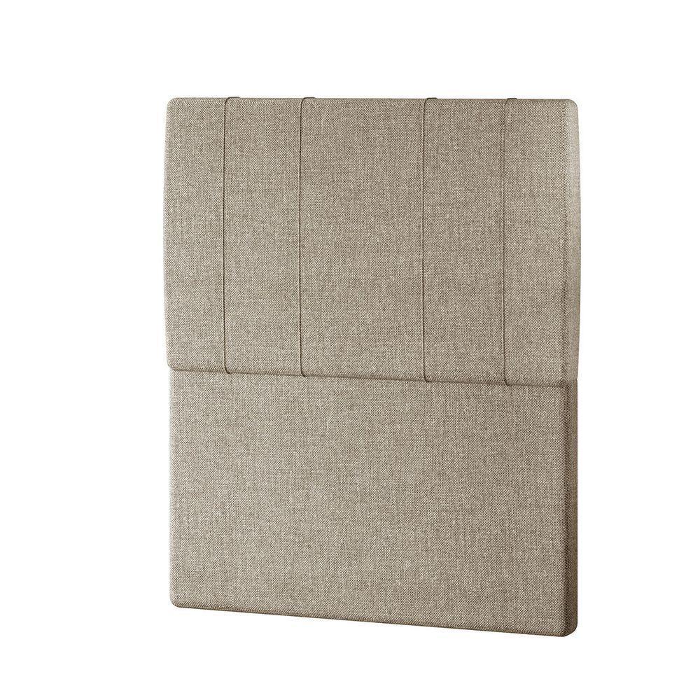 Cabeceira Estofada Solteiro 90 Cm Venus Linho - Skybox Cor Bege - 4