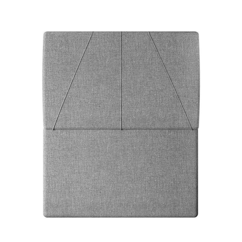 Cabeceira Estofada Solteiro 90 Cm Júpiter Linho - Skybox Cor Cinza - 2