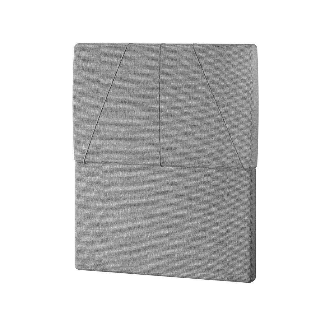 Cabeceira Estofada Solteiro 90 Cm Júpiter Linho - Skybox Cor Cinza - 4