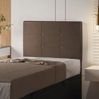 Cabeceira Estofada Solteiro 90 Cm Marte Corino - Skybox Cor Marrom - 5