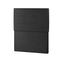 Cabeceira Estofada Solteiro 90 Cm Terra Corino - Skybox Cor Preto