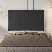 Cabeceira Estofada Solteiro 90 Cm Terra Corino - Skybox Cor Preto - 5