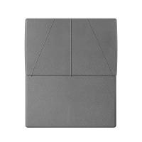 Cabeceira Estofada Solteiro 90 Cm Júpiter Corino - Skybox Cor Cinza - 2