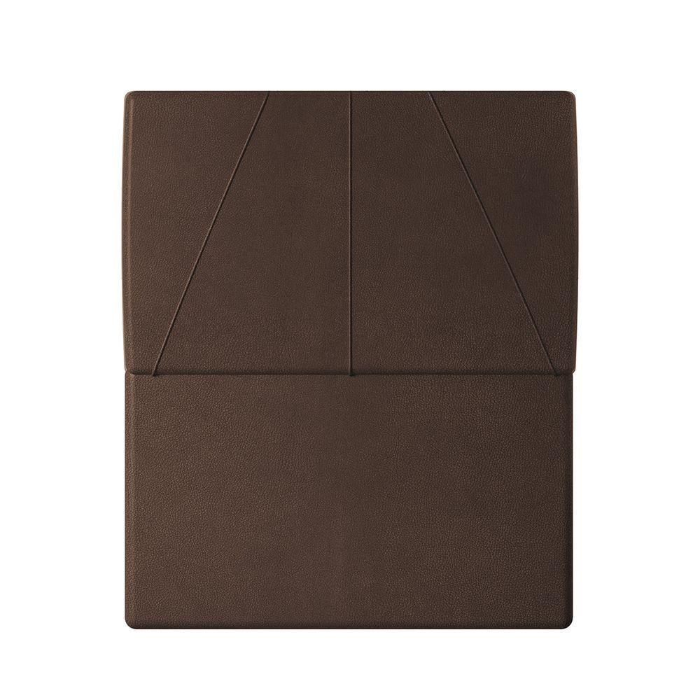 Cabeceira Estofada Solteiro 90 Cm Júpiter Corino - Skybox Cor Marrom - 5