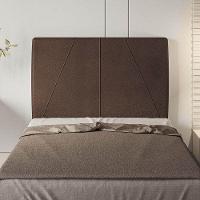 Cabeceira Estofada Solteiro 90 Cm Júpiter Corino - Skybox Cor Marrom - 3