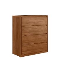 Cômoda 4 Gavetas átria Nogueira Touch - Demartêz - 1