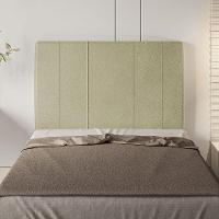 Cabeceira Estofada Solteiro 90 Cm Venus Corino - Skybox Cor Bege - 5