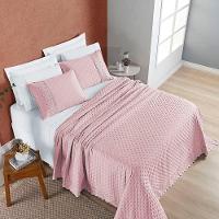 Cobre Leito Nobless Queen 03 Peças - Rosa Blush. - 2