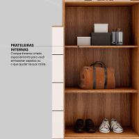 Cômoda 2 Portas E 4 Gavetas áurea Com Pés Amendola/off White - Demóbile