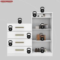 Cômoda 2 Portas E 4 Gavetas áurea Com Pés - Branco - Demóbile