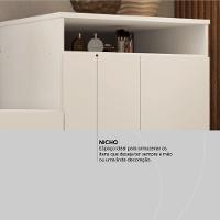Cômoda 2 Portas E 4 Gavetas áurea Com Pés - Branco - Demóbile - 5
