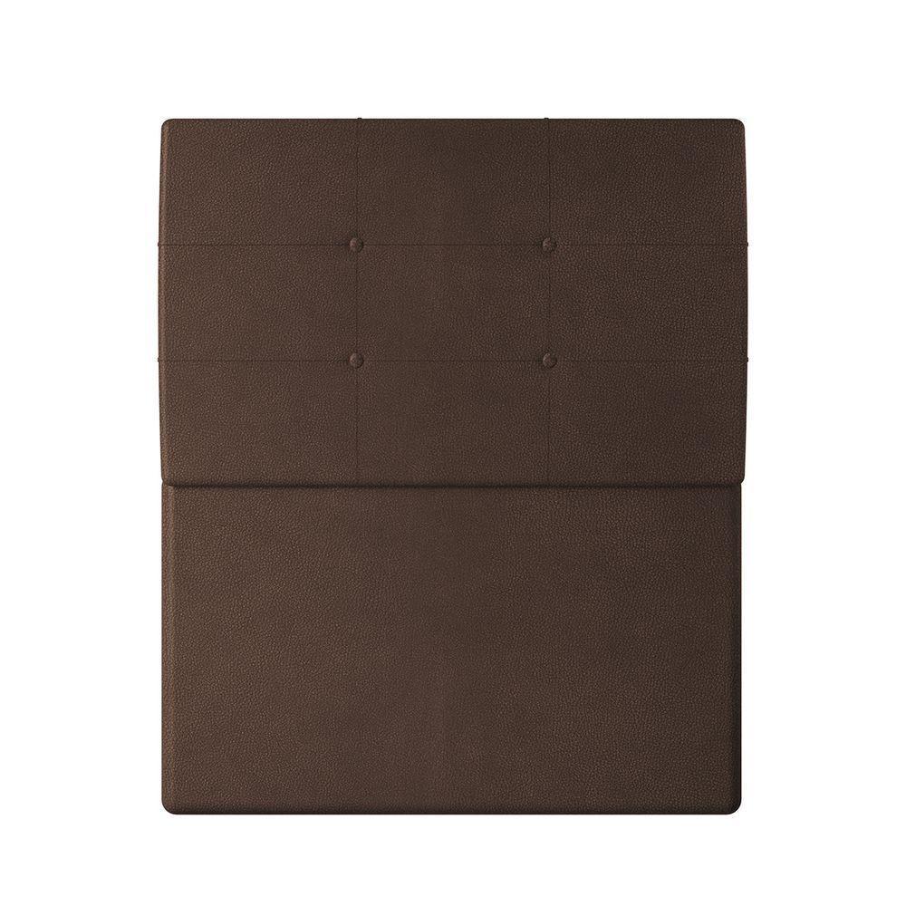 Cabeceira Estofada Solteiro 90 Cm Terra Corino - Skybox Cor Marrom - 2