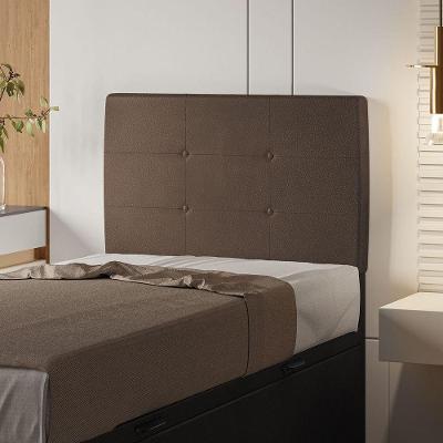 Cabeceira Estofada Solteiro 90 Cm Terra Corino - Skybox Cor Marrom