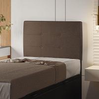 Cabeceira Estofada Solteiro 90 Cm Terra Corino - Skybox Cor Marrom - 1