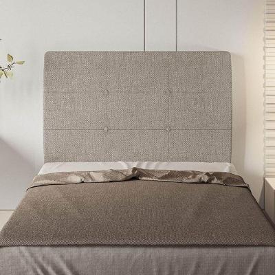 Cabeceira Estofada Solteiro 90 Cm Terra Linho - Skybox Cor Marrom