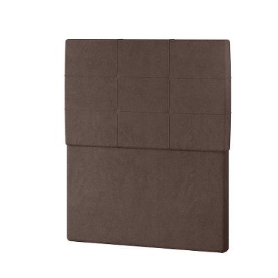 Cabeceira Estofada Solteiro 90 Cm Marte Veludo - Skybox Cor Marrom