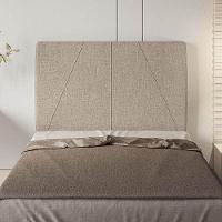 Cabeceira Estofada Solteiro 90 Cm Júpiter Linho - Skybox Cor Bege - 1