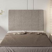 Cabeceira Estofada Solteiro 90 Cm Venus Linho - Skybox Cor Marrom - 4