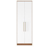 Armário 2 Portas Com Maleiro E 3 Gavetas Irlanda Amendola Touch/branco - Demartêz - 4