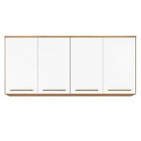 Armário Ponte Casal 4 Portas Irlanda Amendola Touch/branco - Demartêz - 1