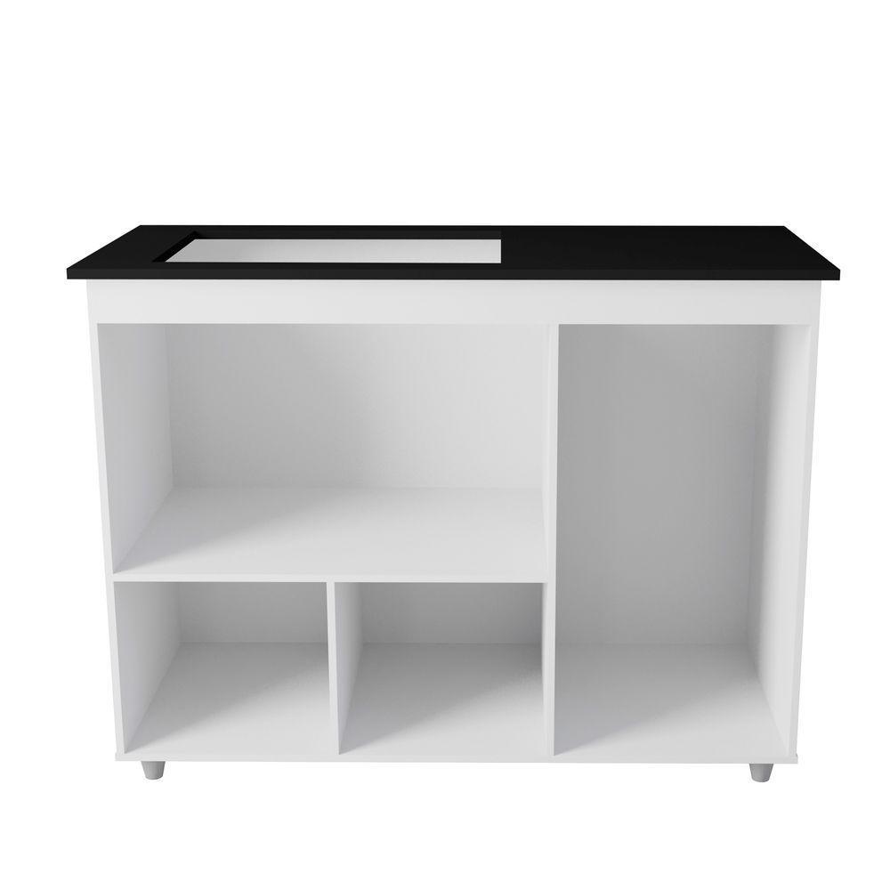 Balcão Para Cooktop 5 Bocas Com 3 Portas Ana Branco - Moblis - 1