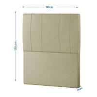 Cabeceira Estofada Solteiro 90 Cm Venus Corino - Skybox Cor Cinza - 10