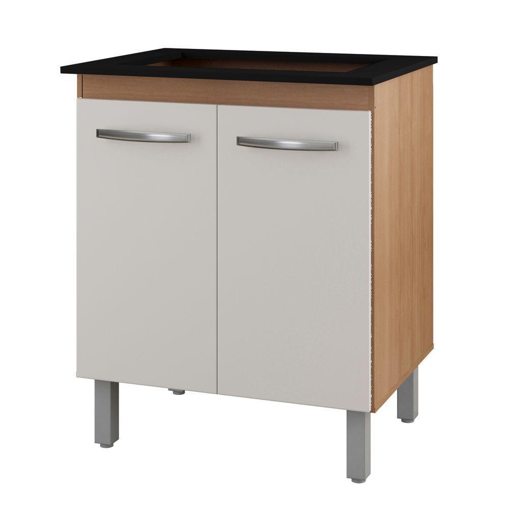 Balcão Para Cooktop 5 Bocas Com 2 Portas Jade Savana/off White - Moblis - 1