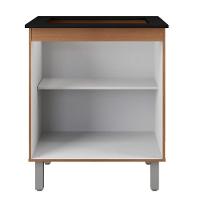 Balcão Para Cooktop 5 Bocas Com 2 Portas Elisa Savana/preto - Moblis - 2