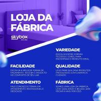 Base Box Solteiro Com Cama Auxiliar Com Colchão Conjugado Linho - Skybox Cor Marrom