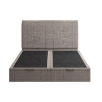 Cama Flutuante Baú Space King Linho - Skybox Cor Marrom - 6