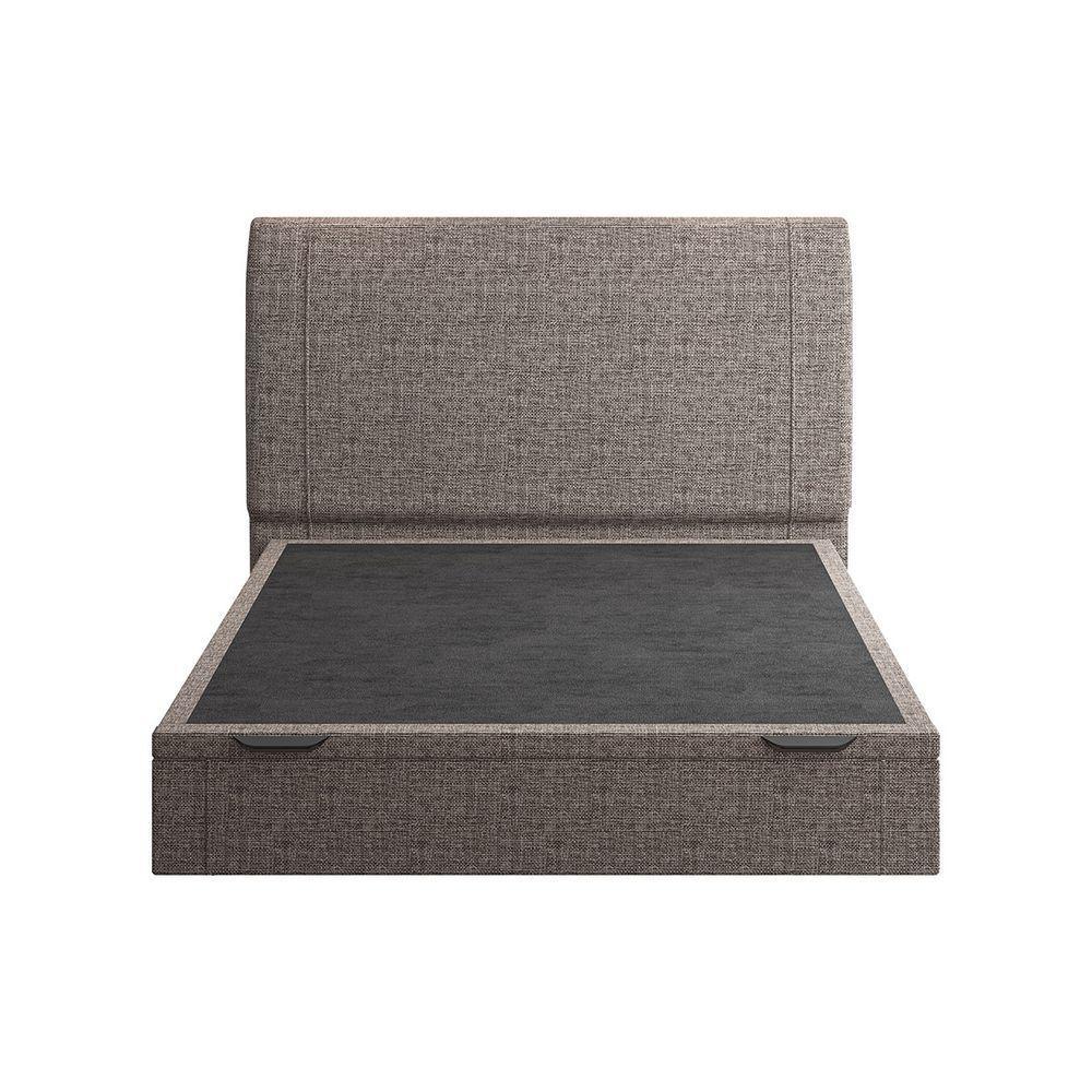 Cama Flutuante Baú Space Casal Linho - Skybox Cor Marrom - 2