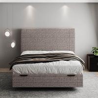 Cama Flutuante Baú Space Casal Linho - Skybox Cor Marrom - 5