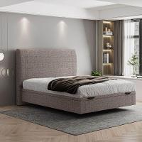 Cama Flutuante Baú Space Casal Linho - Skybox Cor Marrom - 6