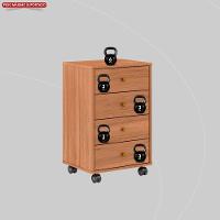 Gaveteiro Com 4 Gavetas Office Presence Amendola Touch - Demóbile - 3