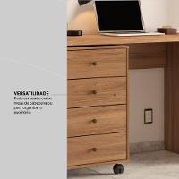 Gaveteiro Com 4 Gavetas Office Presence Amendola Touch - Demóbile - 6