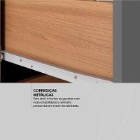 Gaveteiro Com 4 Gavetas Office Presence Amendola/grafito - Demóbile