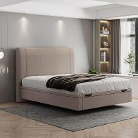 Cama Flutuante Baú Space Casal Linho - Skybox Cor Bege - 5