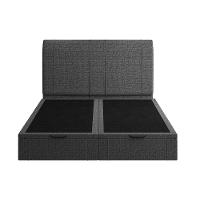 Cama Flutuante Baú Space King Linho - Skybox Cor Preto - 5