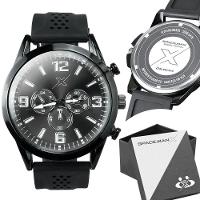 Relogio Masculino Qualidade Premium Aço Inox Pulseira Ajustável Preto Casual Ajustavel Analogico - 1