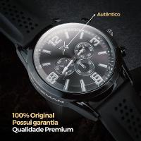 Relogio Masculino Qualidade Premium Aço Inox Pulseira Ajustável Preto Casual Ajustavel Analogico - 2