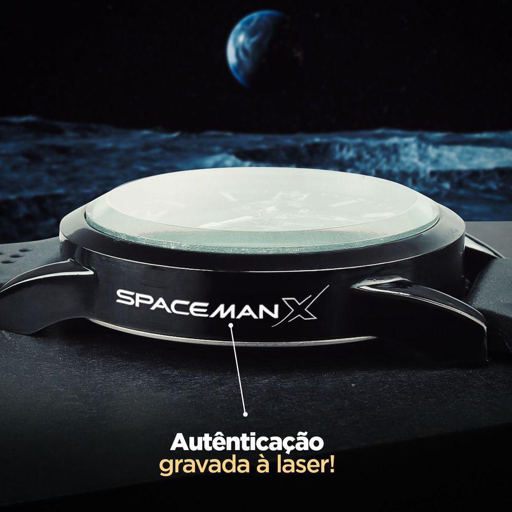 Relogio Masculino Aço Inox Preto Qualidade Premium + Caixa Preto Presente Analogico Ponteiro Casual - 4