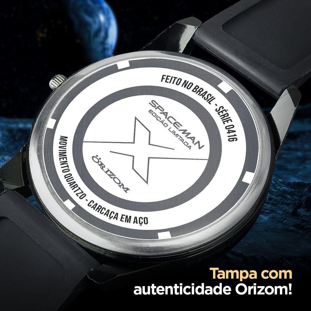 Relogio Masculino Aço Preto + Oculos Proteção Uv + Bone Ajustavel Pulseira Ajustável Preto Presente - 5