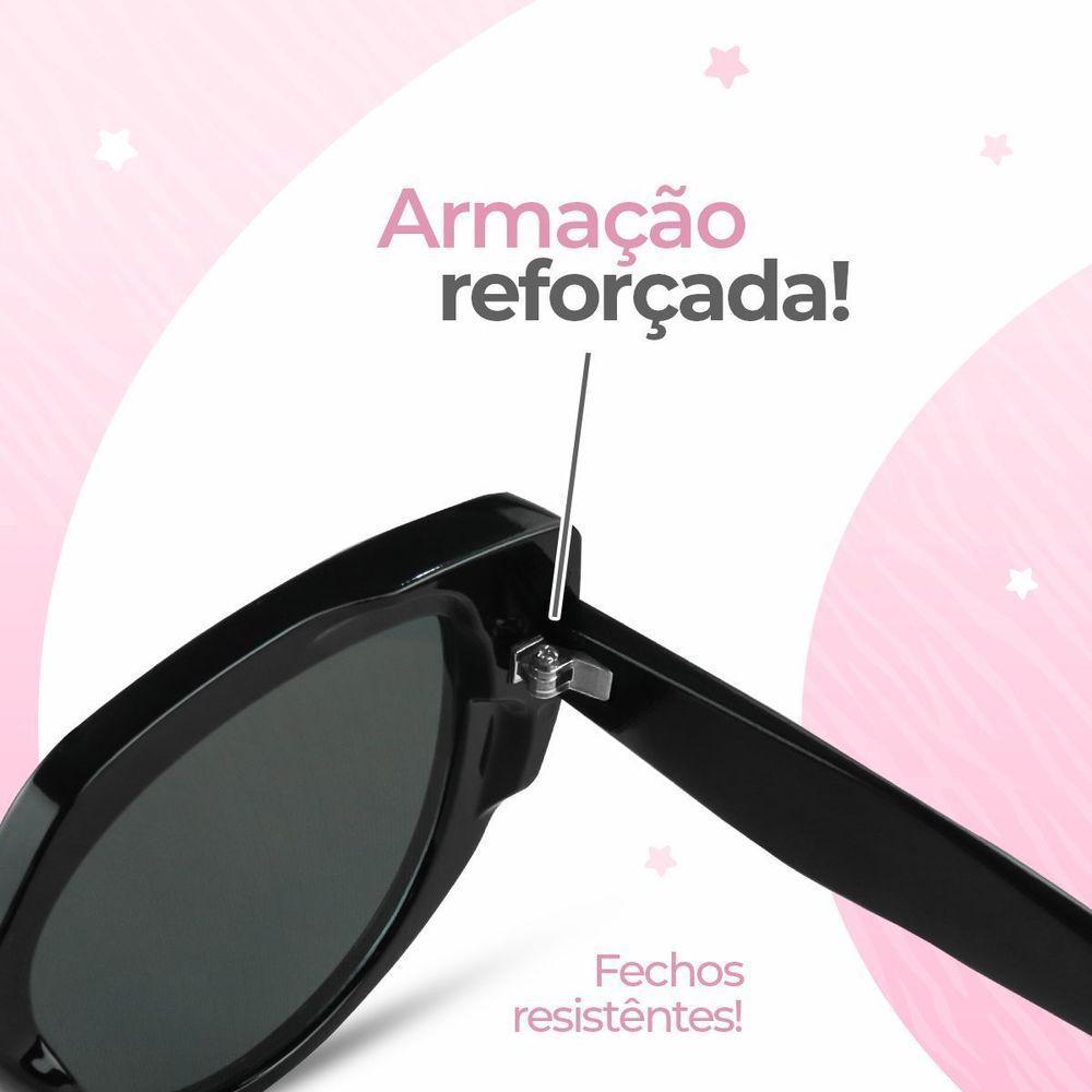 Relogio Feminino Banhado + Oculos Sol Proteção Uv Caixa Moda Silicone Resistente Prova Dagua Casual - 2