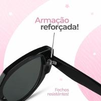 Relogio Feminino Banhado + Oculos Sol Proteção Uv Caixa Moda Silicone Resistente Prova Dagua Casual - 2
