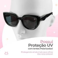 Relogio Feminino Banhado + Oculos Sol Proteção Uv Caixa Moda Silicone Resistente Prova Dagua Casual - 5