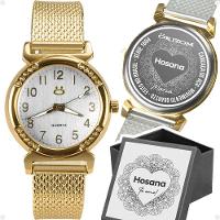Relogio Feminino Silicone Dourado Banhado Inox Aço + Caixa Moda Presente Personalize Social Casual - 1