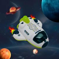 Brinquedo Nave Espacial Infantil Com Astronauta - Verde - 3