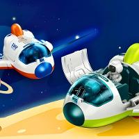 Brinquedo Nave Espacial Infantil Com Astronauta - Verde - 5