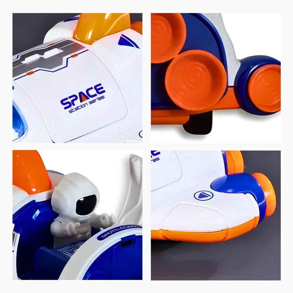 Brinquedo Nave Espacial Infantil Com Astronauta - Laranja - 7